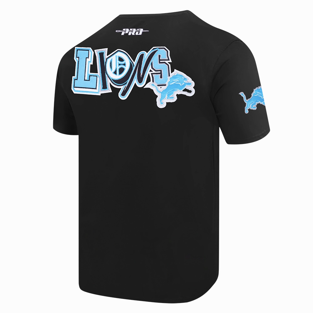 NFL DETROIT LIONS CITY RANSOM MEN'S SINGLE JERSEY TEE (BLACK)