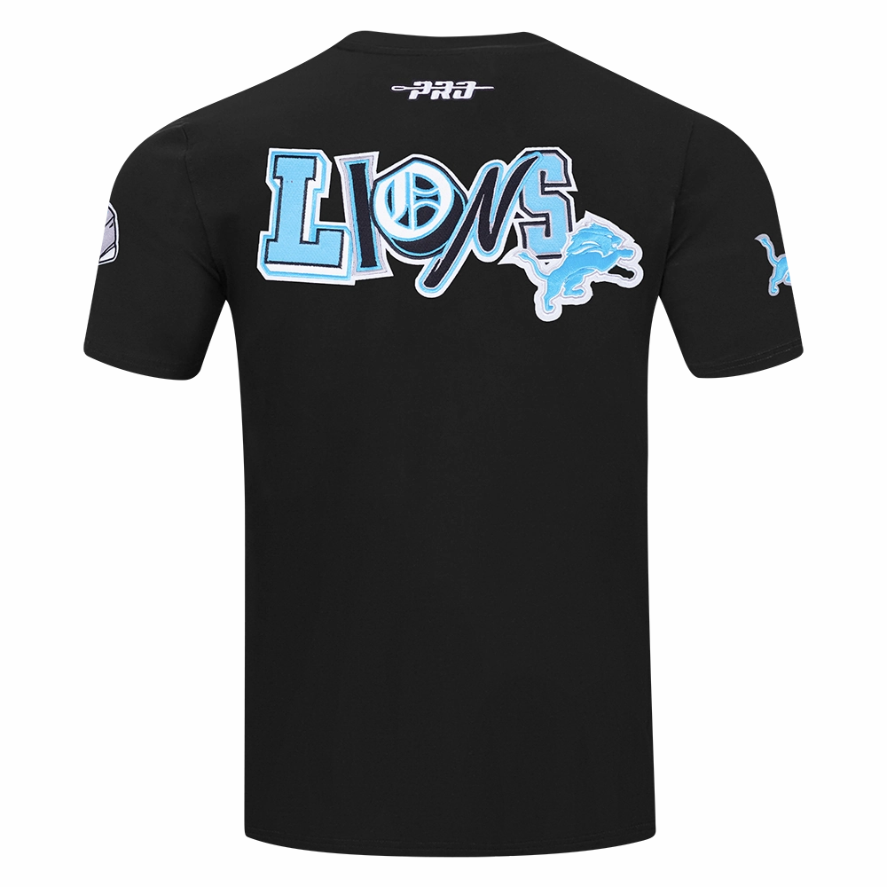 NFL DETROIT LIONS CITY RANSOM MEN'S SINGLE JERSEY TEE (BLACK)