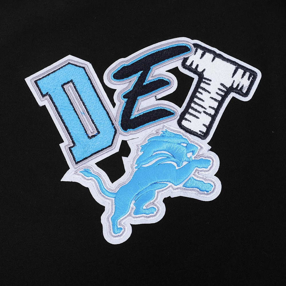 NFL DETROIT LIONS CITY RANSOM MEN'S SINGLE JERSEY TEE (BLACK)