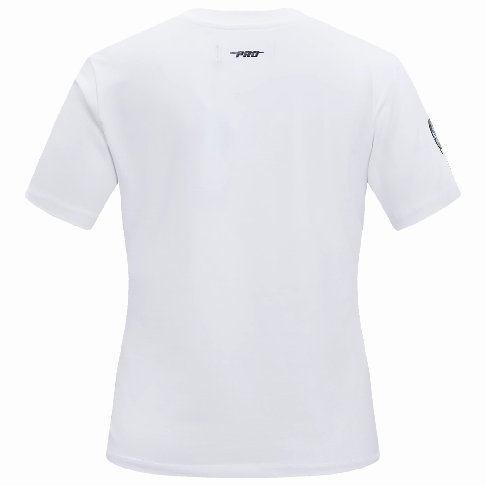 NFL DETROIT LIONS CLASSIC SHORT SLEEVE WOMEN'S SLIM FIT TEE (WHITE)