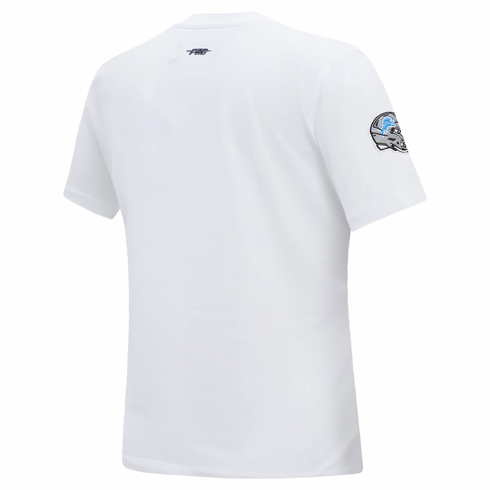 NFL DETROIT LIONS CLASSIC SHORT SLEEVE WOMEN'S SLIM FIT TEE (WHITE)