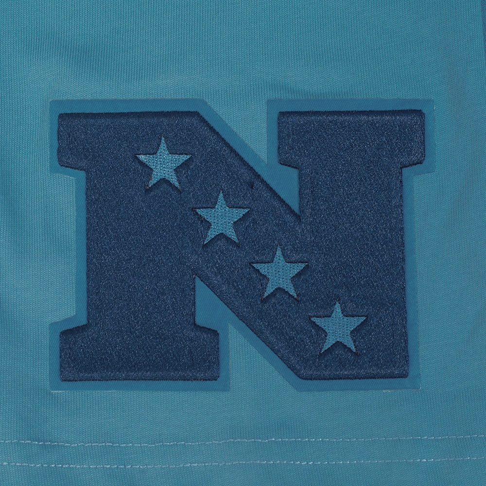 NFL DETROIT LIONS COUNTRY CLUB MEN'S COTTON JERSEY DROP SHOULDER TEE (STEEL BLUE)