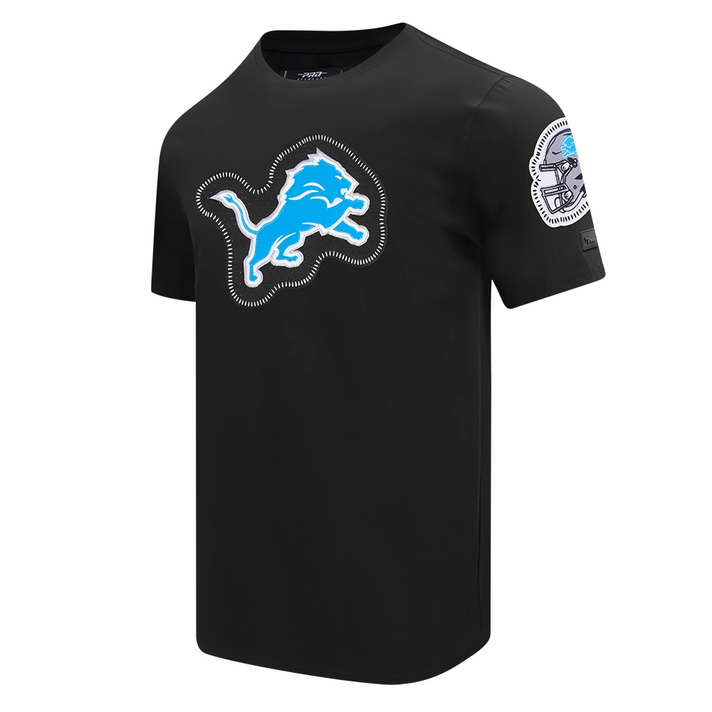 NFL DETROIT LIONS DIY PICK STITCH MEN'S SINGLE JERSEY TEE (BLACK)
