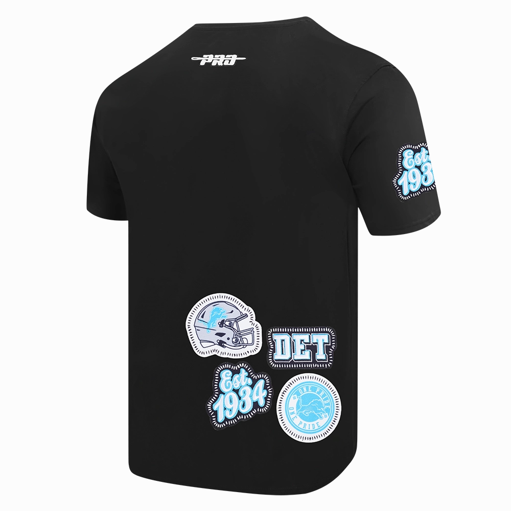 NFL DETROIT LIONS DIY PICK STITCH MEN'S SINGLE JERSEY TEE (BLACK)