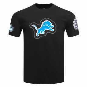 NFL DETROIT LIONS DIY PICK STITCH MEN'S SINGLE JERSEY TEE (BLACK)