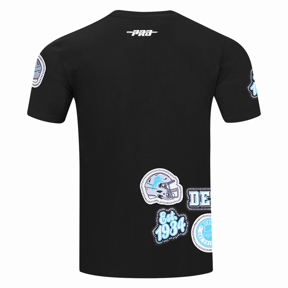 NFL DETROIT LIONS DIY PICK STITCH MEN'S SINGLE JERSEY TEE (BLACK)