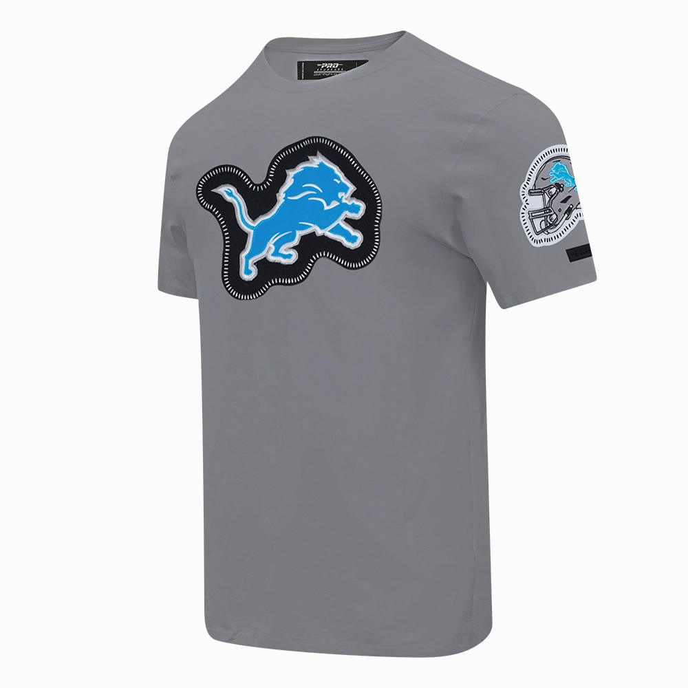 NFL DETROIT LIONS DIY PICK STITCH MEN'S SINGLE JERSEY TEE (GRAY)