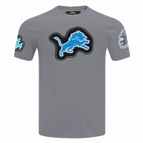 NFL DETROIT LIONS DIY PICK STITCH MEN'S SINGLE JERSEY TEE (GRAY)