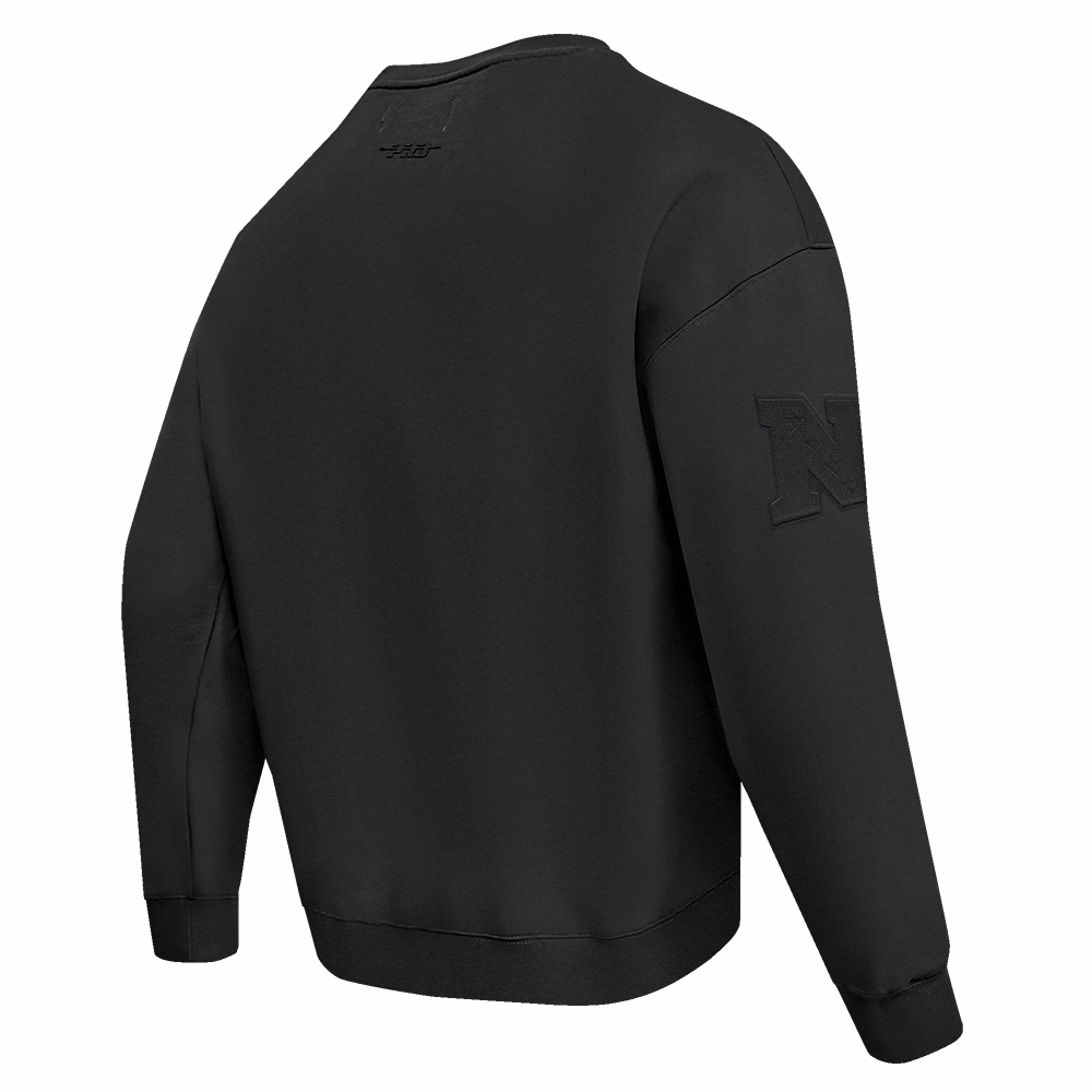 NFL DETROIT LIONS NEUTRAL DROP SHOULDER MEN'S CREWNECK (BLACK)