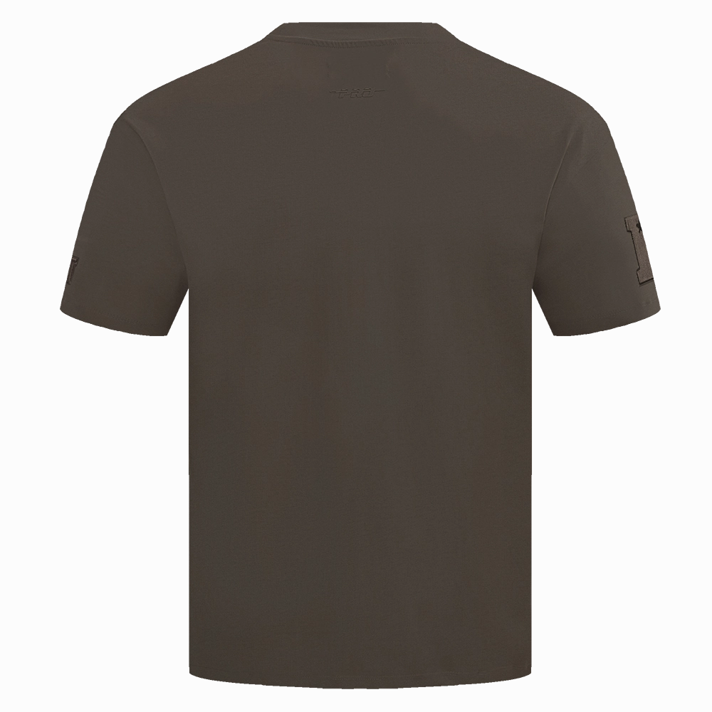 NFL DETROIT LIONS NEUTRAL MEN'S DROP SHOULDER TEE (DARK TAUPE)