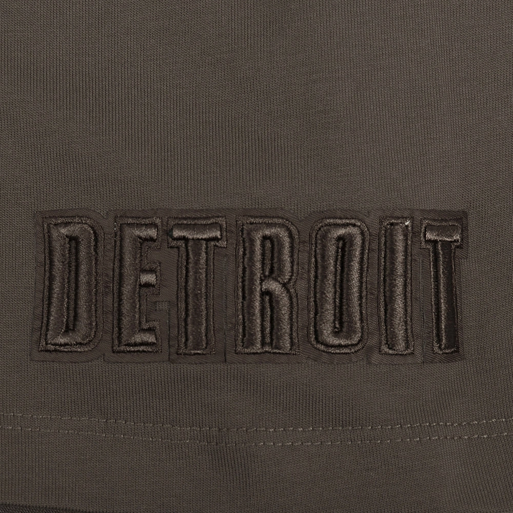 NFL DETROIT LIONS NEUTRAL MEN'S DROP SHOULDER TEE (DARK TAUPE)