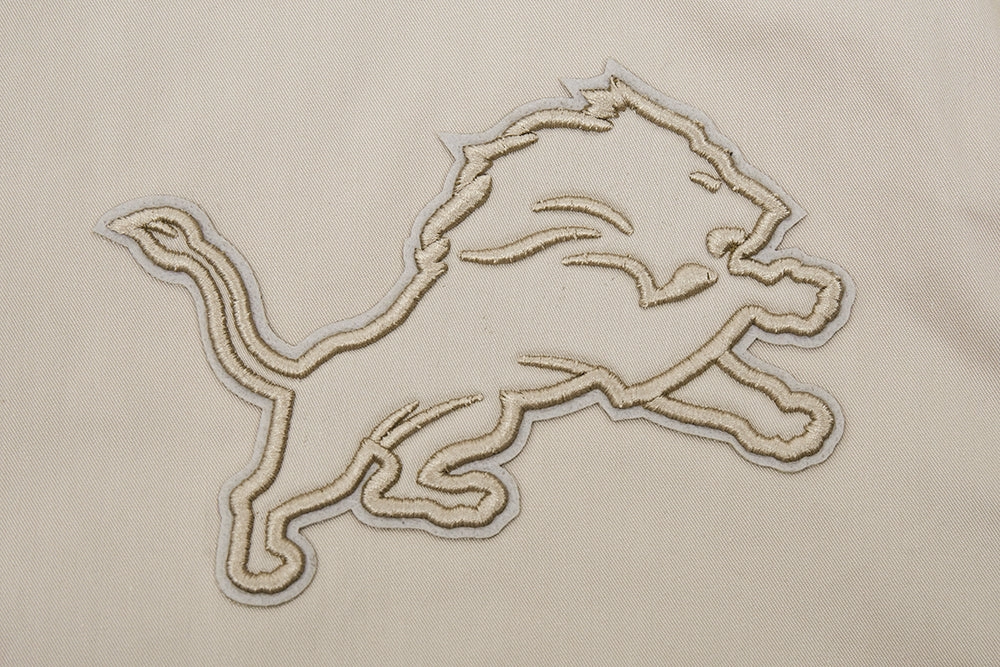 NFL DETROIT LIONS NEUTRAL TWILL JACKET (TAUPE)