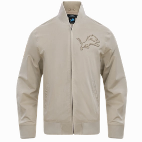 NFL DETROIT LIONS NEUTRAL TWILL JACKET (TAUPE)