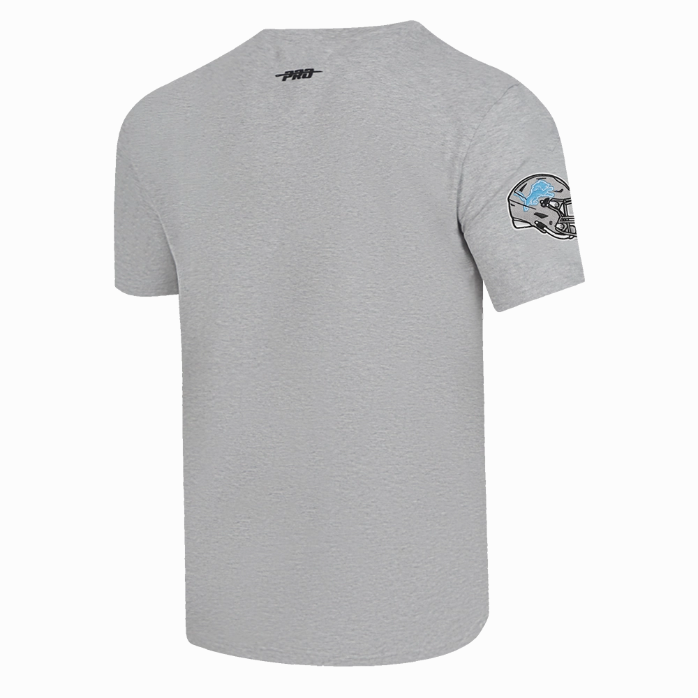 NFL DETROIT LIONS OLD ENGLISH MEN'S TEE (HEATHER GREY)