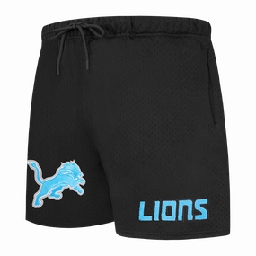 NFL DETROIT LIONS SOUVENIR MEN'S MESH SHORT (BLACK)
