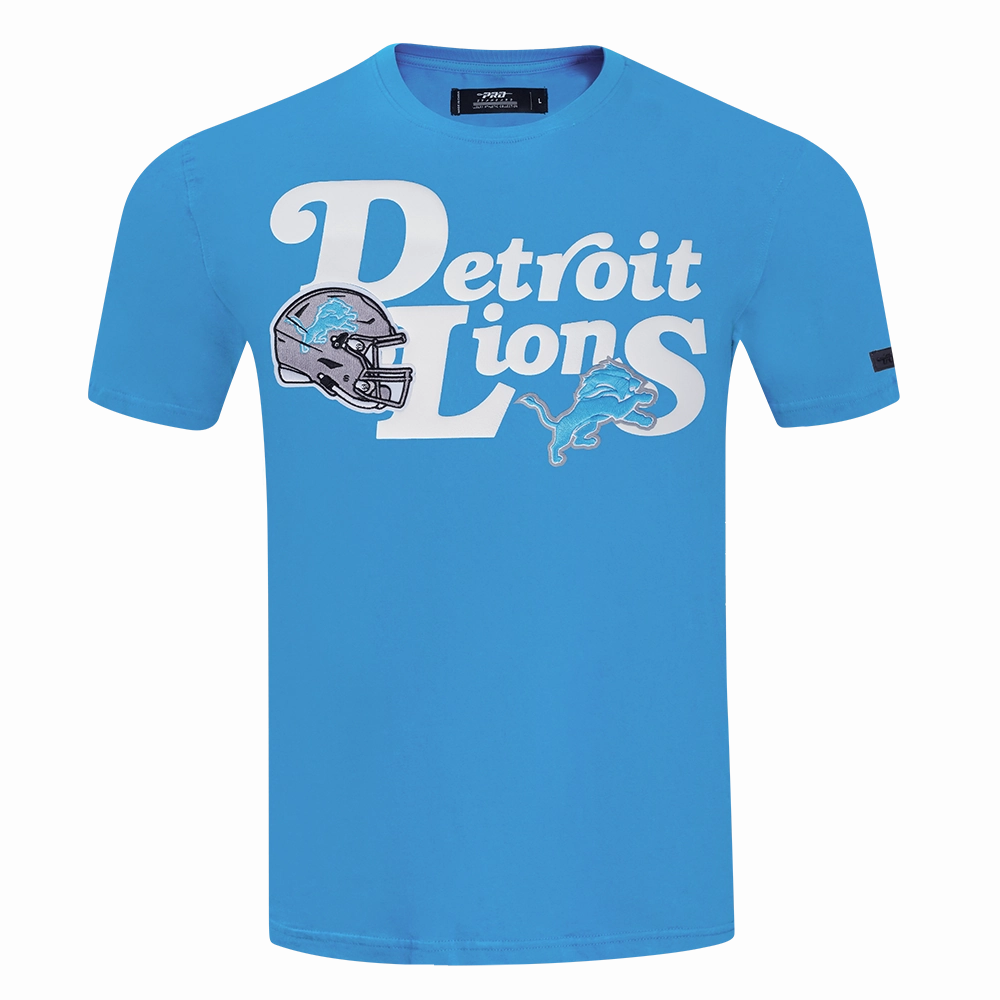 NFL DETROIT LIONS SOUVENIR MEN'S SINGLE JERSEY TEE (AQUA)