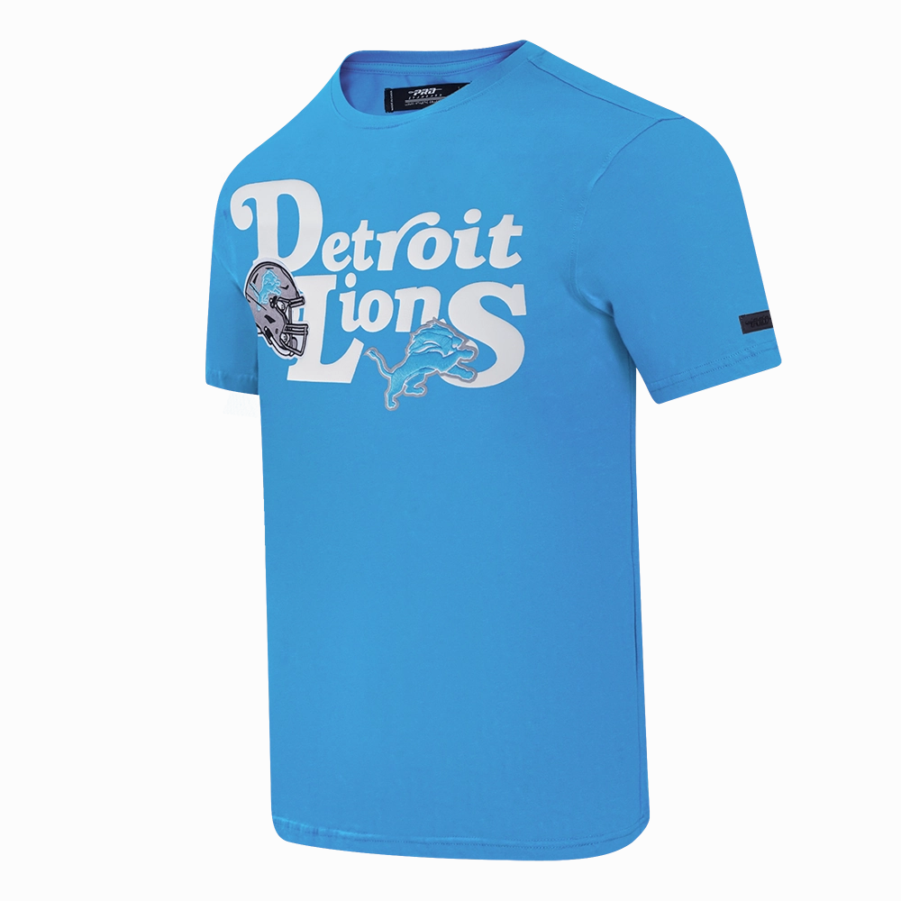 NFL DETROIT LIONS SOUVENIR MEN'S SINGLE JERSEY TEE (AQUA)