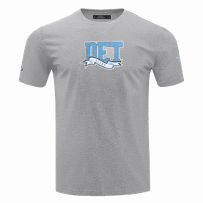 NFL DETROIT LIONS TEAM PENNANTS MEN'S   TEE (HEATHER GREY)