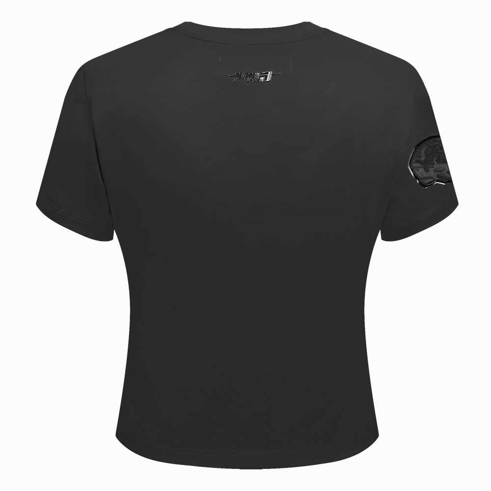 NFL DETROIT LIONS TRIPLE BLACK WOMEN'S SLIM FIT TEE (TRIPLE BLACK WOMEN'S)