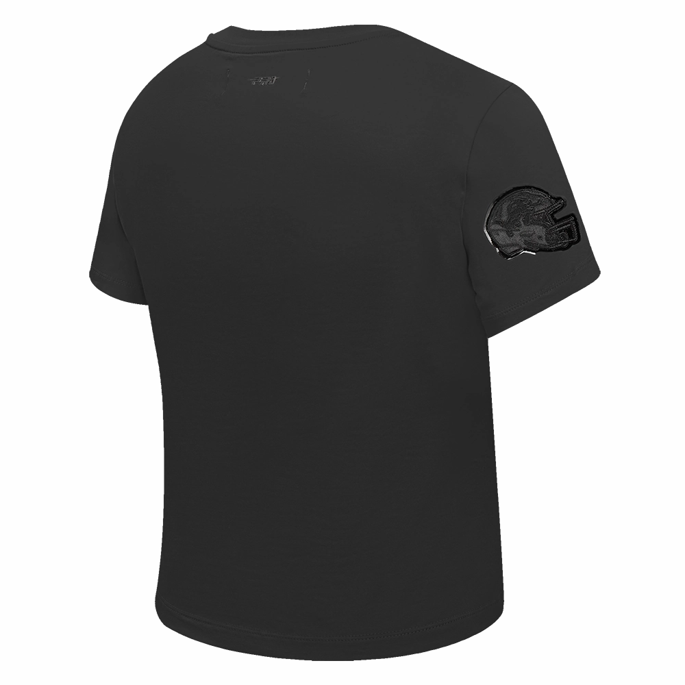 NFL DETROIT LIONS TRIPLE BLACK WOMEN'S SLIM FIT TEE (TRIPLE BLACK WOMEN'S)