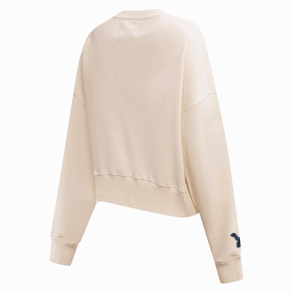 NFL DETROIT LIONS VARSITY BLUES WOMEN'S CREWNECK (LINEN)
