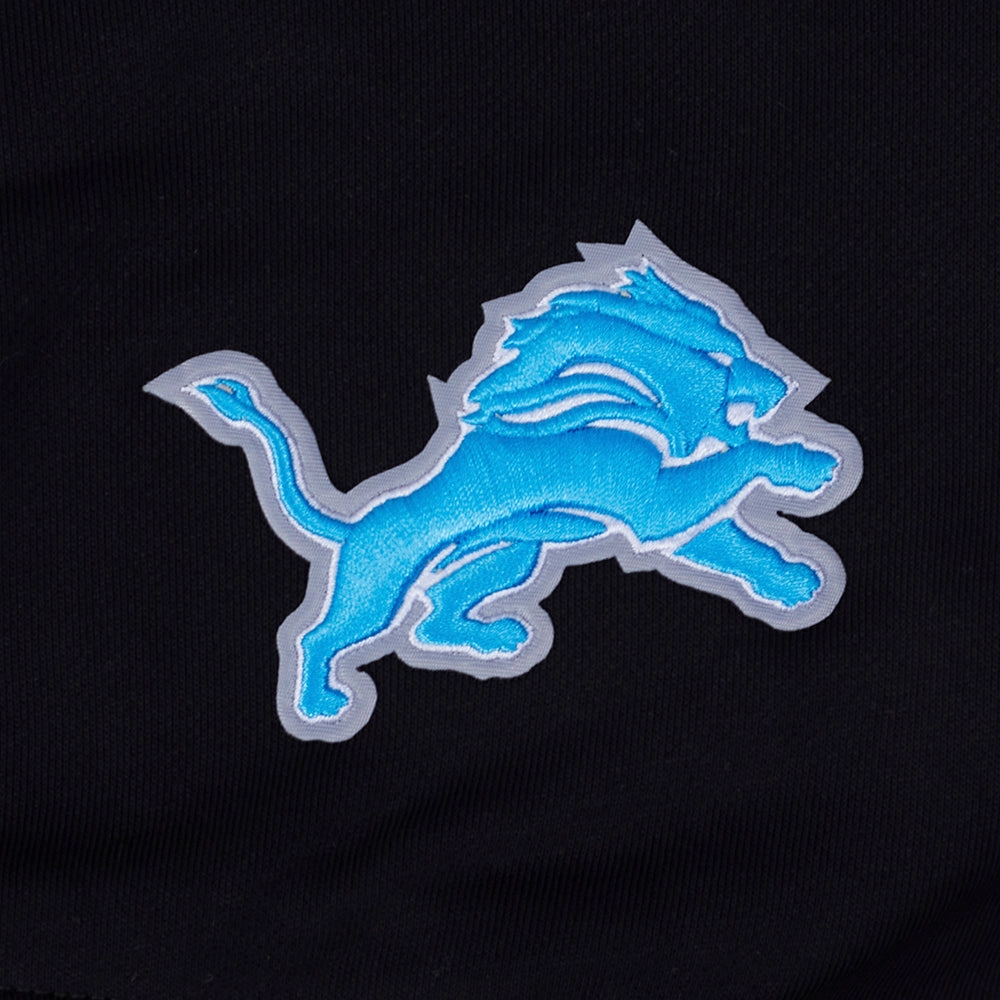 NFL DETROIT LIONS WINGSPAN WOMEN'S FLC CREWNECK (BLACK)