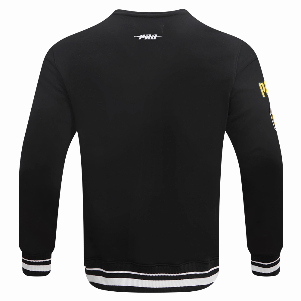 NFL GREEN BAY PACKERS MASHUP MEN'S RIB CREWNECK (BLACK)