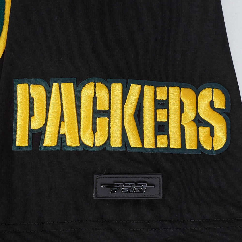 NFL GREEN BAY PACKERS MASHUP MEN'S TEE (BLACK)