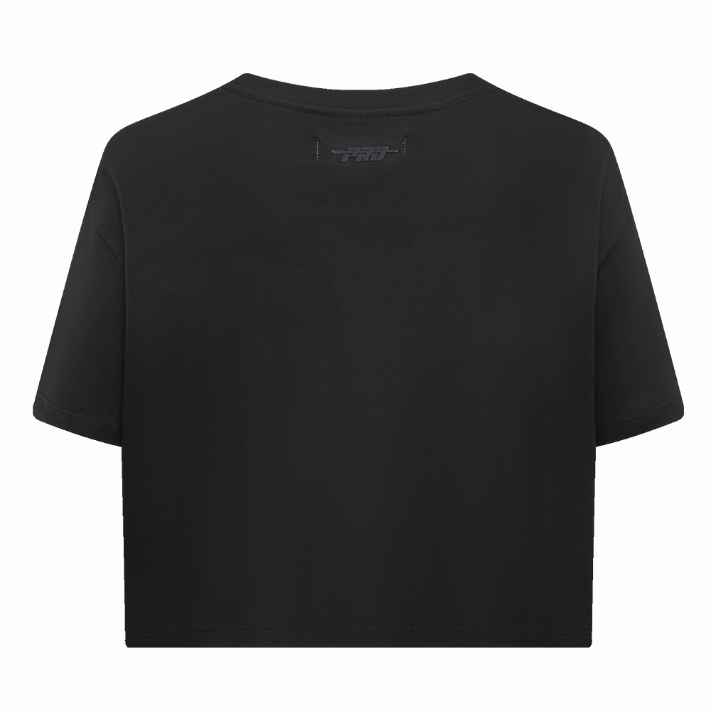 NFL GREEN BAY PACKERS NEUTRAL WOMEN'S BOXY TEE (BLACK)