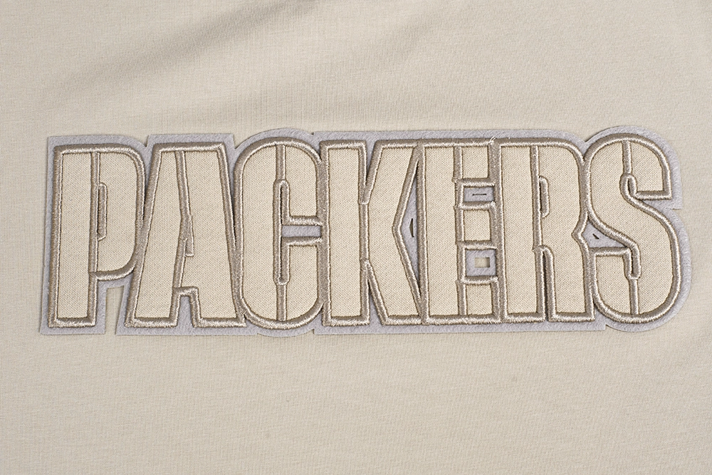 NFL GREEN BAY PACKERS NEUTRAL WOMEN'S BOXY TEE (TAUPE)