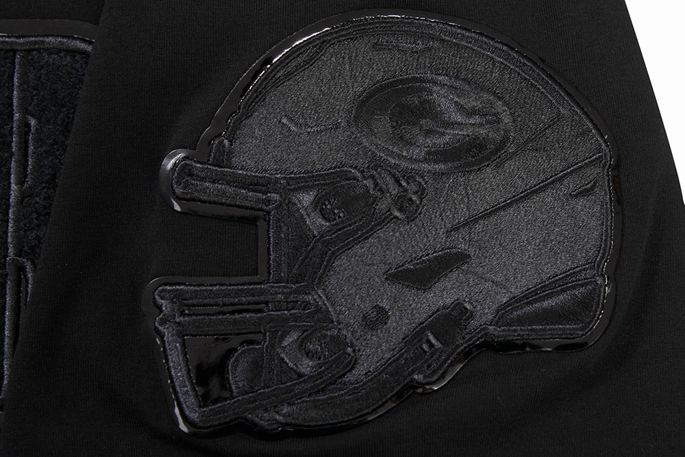 NFL GREEN BAY PACKERS TRIPLE BLACK MEN'S   TEE (TRIPLE BLACK)