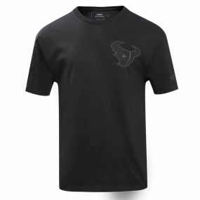 NFL HOUSTON TEXANS NEUTRAL DROP SHOULDER MEN'S TEE (BLACK)