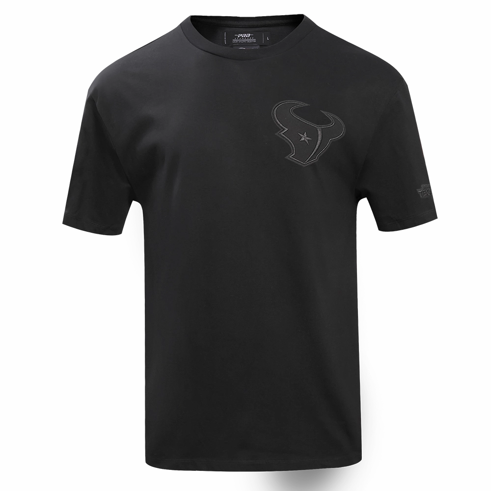 NFL HOUSTON TEXANS NEUTRAL DROP SHOULDER MEN'S TEE (BLACK)