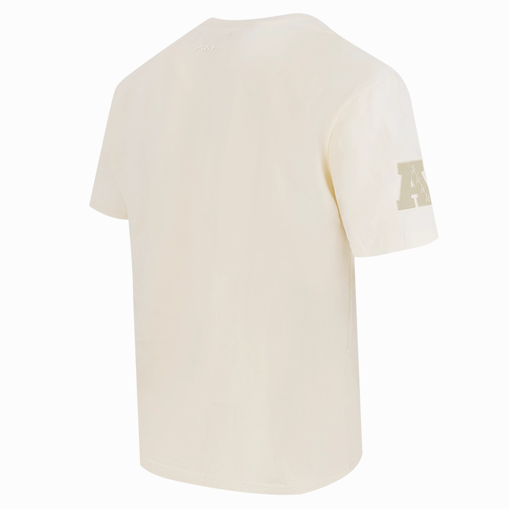 NFL HOUSTON TEXANS NEUTRAL MEN'S COTTON JERSEY DROP SHOULDER TEE (EGGSHELL)