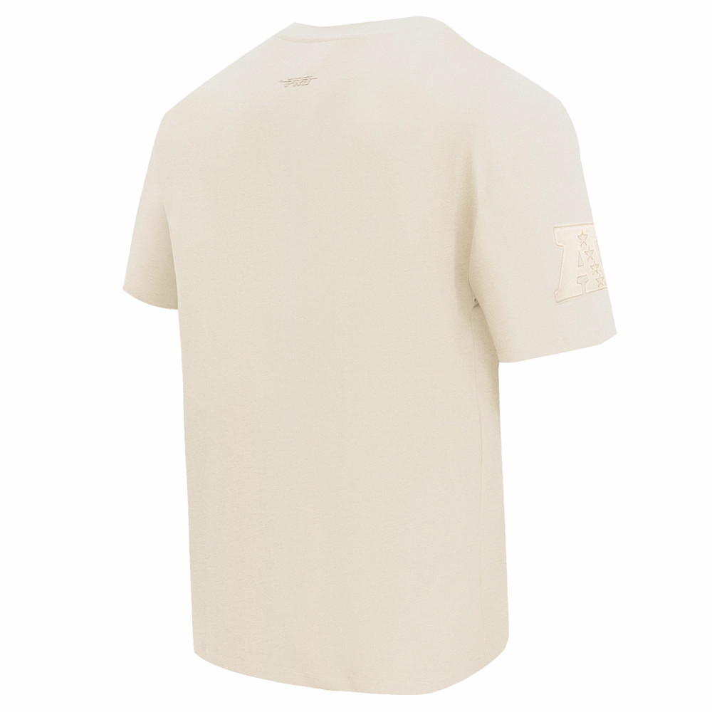 NFL HOUSTON TEXANS NEUTRAL MEN'S DROP SHOULDER TEE (EGGSHELL)