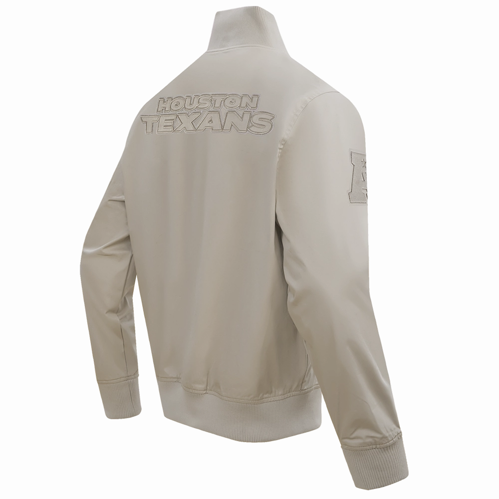 NFL HOUSTON TEXANS NEUTRAL MEN'S TWILL JACKET (TAUPE)