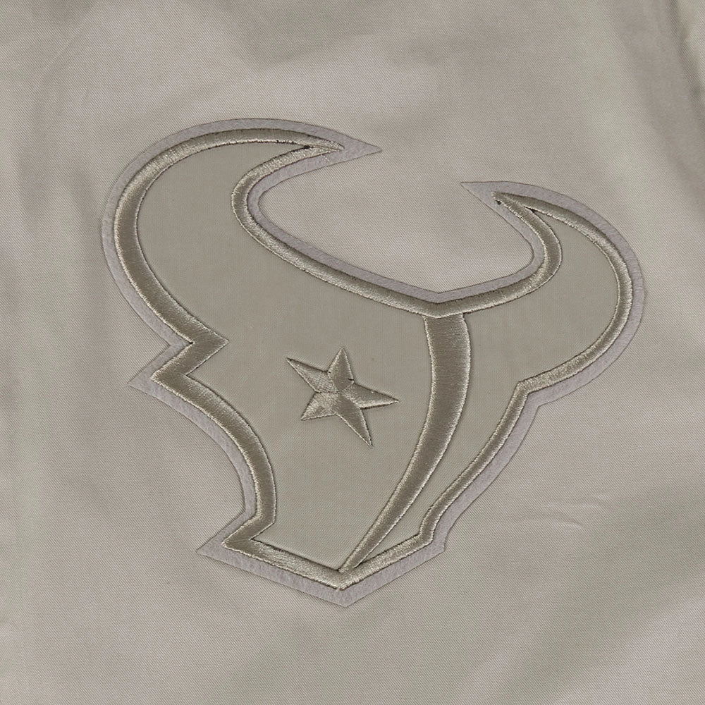 NFL HOUSTON TEXANS NEUTRAL MEN'S TWILL JACKET (TAUPE)