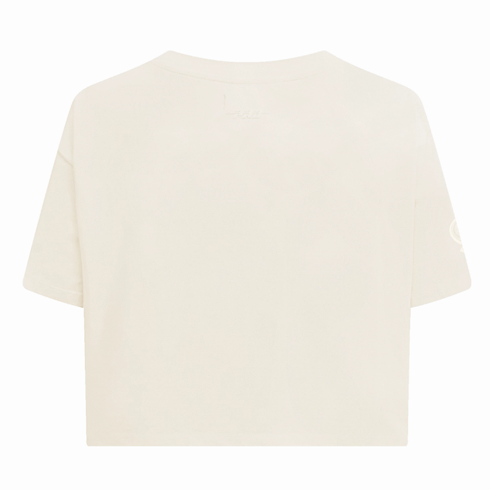 NFL HOUSTON TEXANS NEUTRAL WOMEN'S BOXY TEE (EGGSHELL)