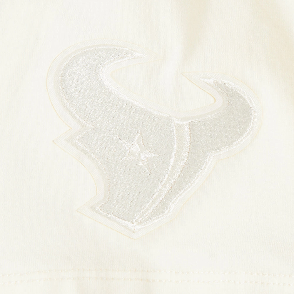 NFL HOUSTON TEXANS NEUTRAL WOMEN'S BOXY TEE (EGGSHELL)