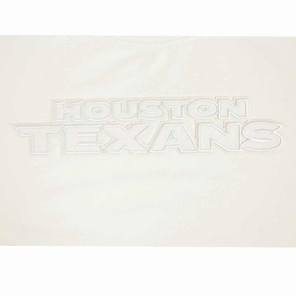 NFL HOUSTON TEXANS NEUTRAL WOMEN'S BOXY TEE (EGGSHELL)