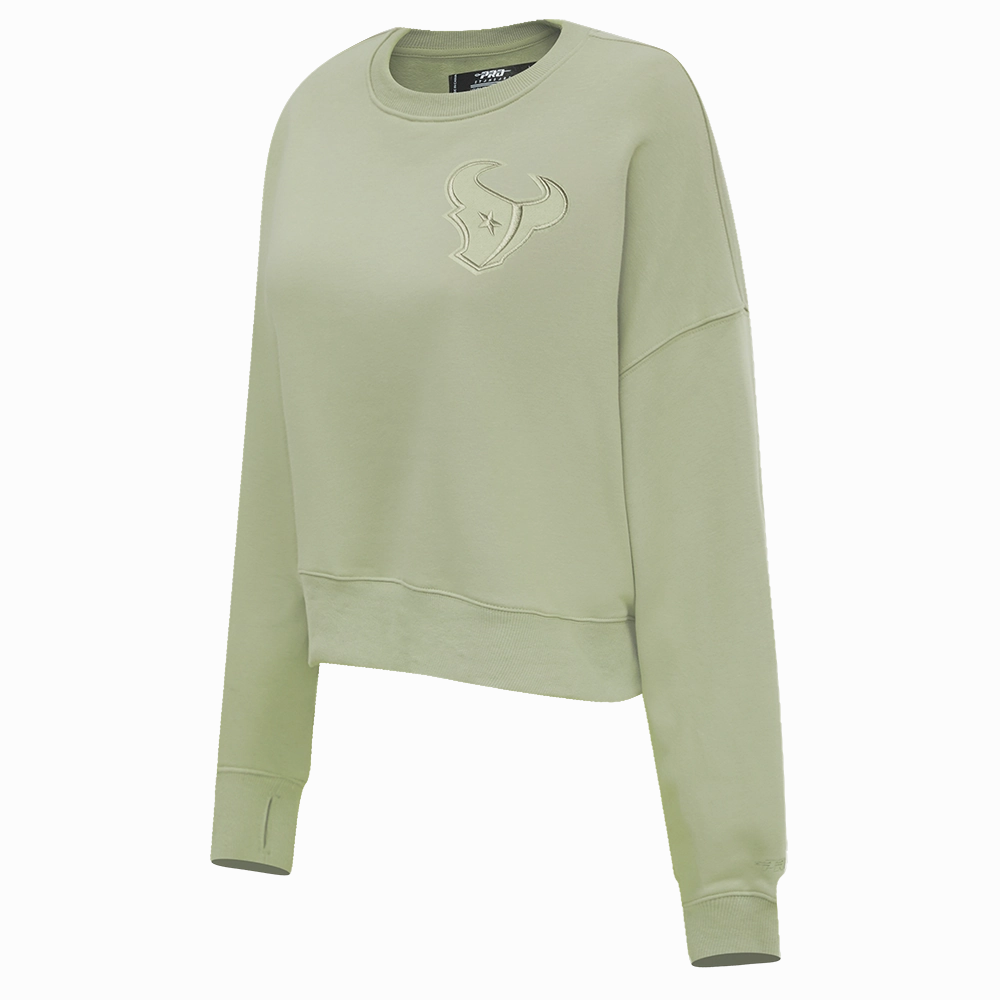 NFL HOUSTON TEXANS NEUTRAL WOMEN'S CREWNECK (EGGSHELL)
