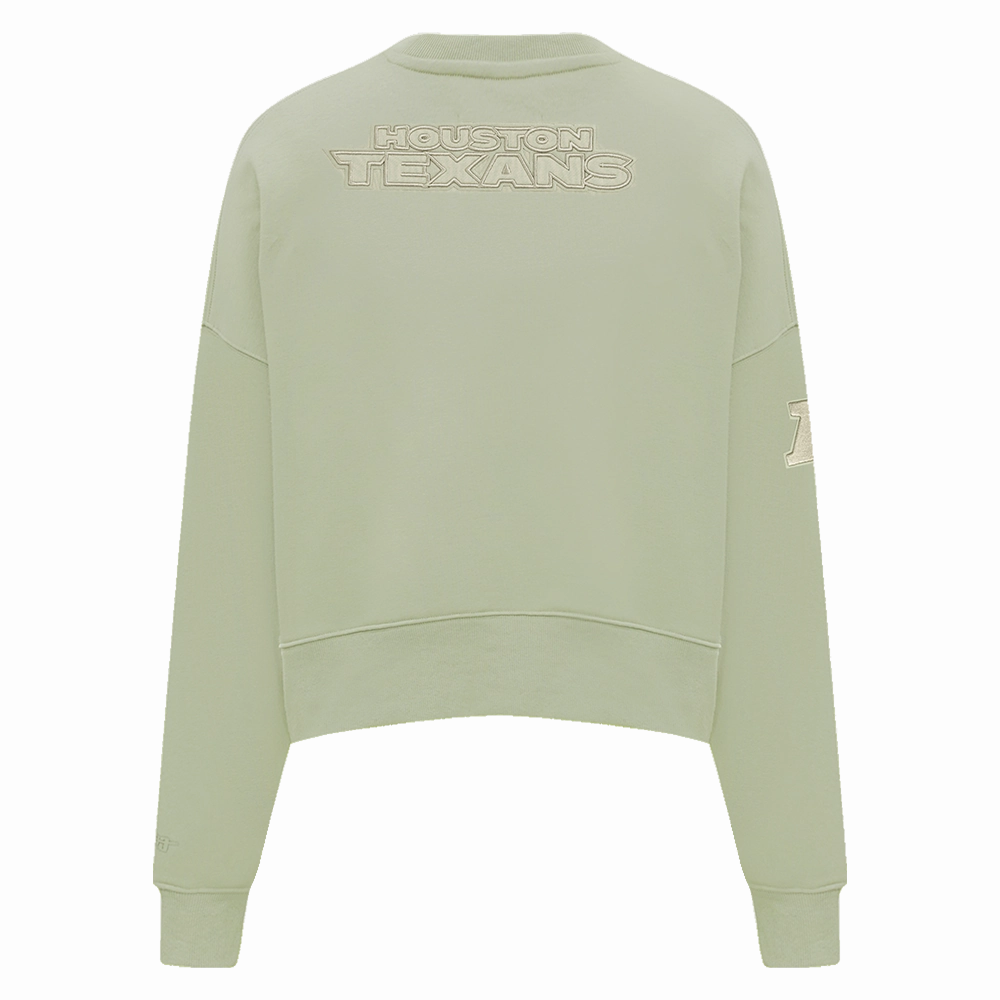 NFL HOUSTON TEXANS NEUTRAL WOMEN'S CREWNECK (EGGSHELL)