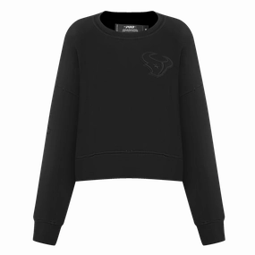 NFL HOUSTON TEXANS NEUTRAL WOMEN'S CREWNECK (EGGSHELL)