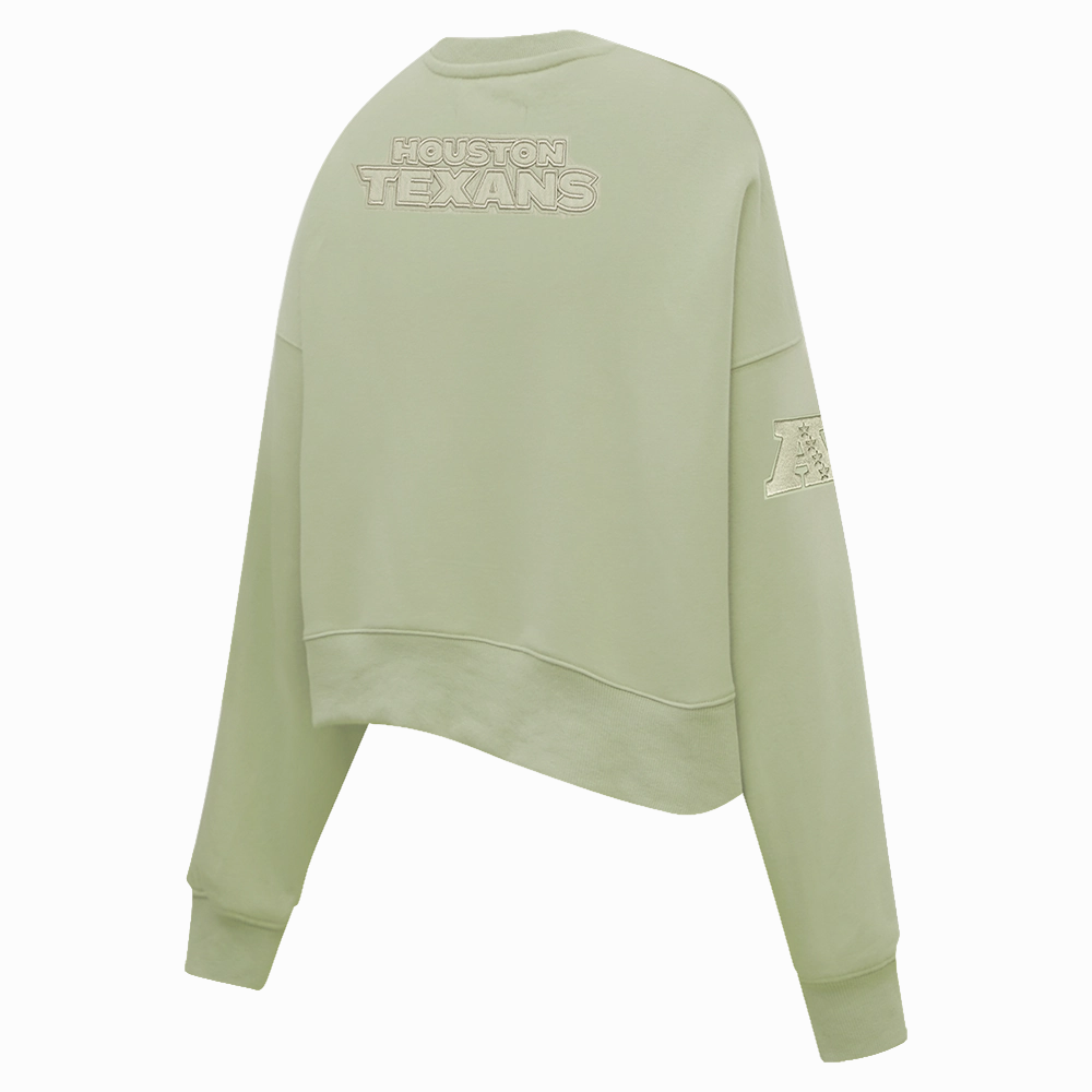 NFL HOUSTON TEXANS NEUTRAL WOMEN'S CREWNECK (EGGSHELL)