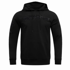 NFL HOUSTON TEXANS TRIPLE BLACK MEN'S DOUBLE KNIT PULLOVER HOODIE (TRIPLE BLACK MEN'S)