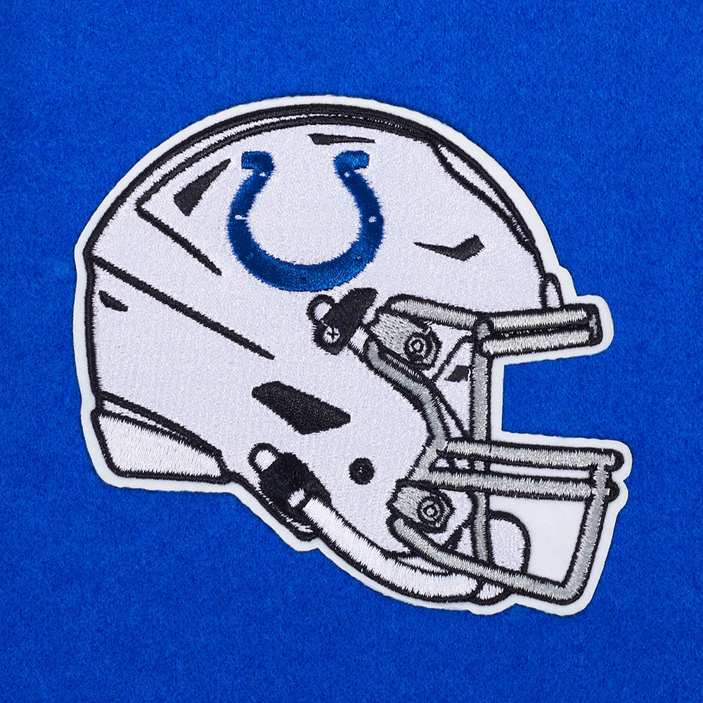 NFL INDIANAPOLIS COLTS CLASSIC WOMEN'S WOOL VARSITY JACKET (ROYAL BLUE/WHITE)