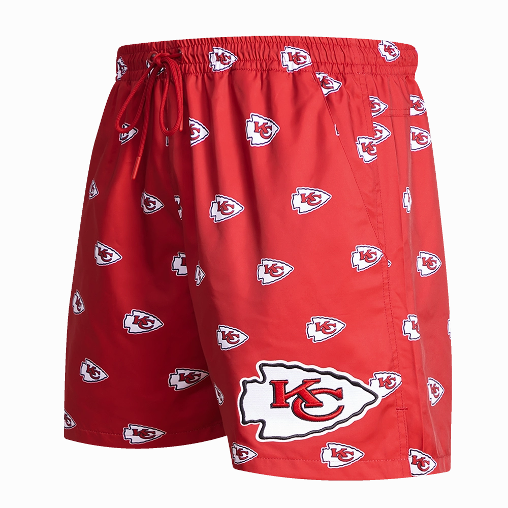 NFL KANSAS CITY CHIEFS AOP MEN'S MINI LOGO WOVEN SHORT (2KC)