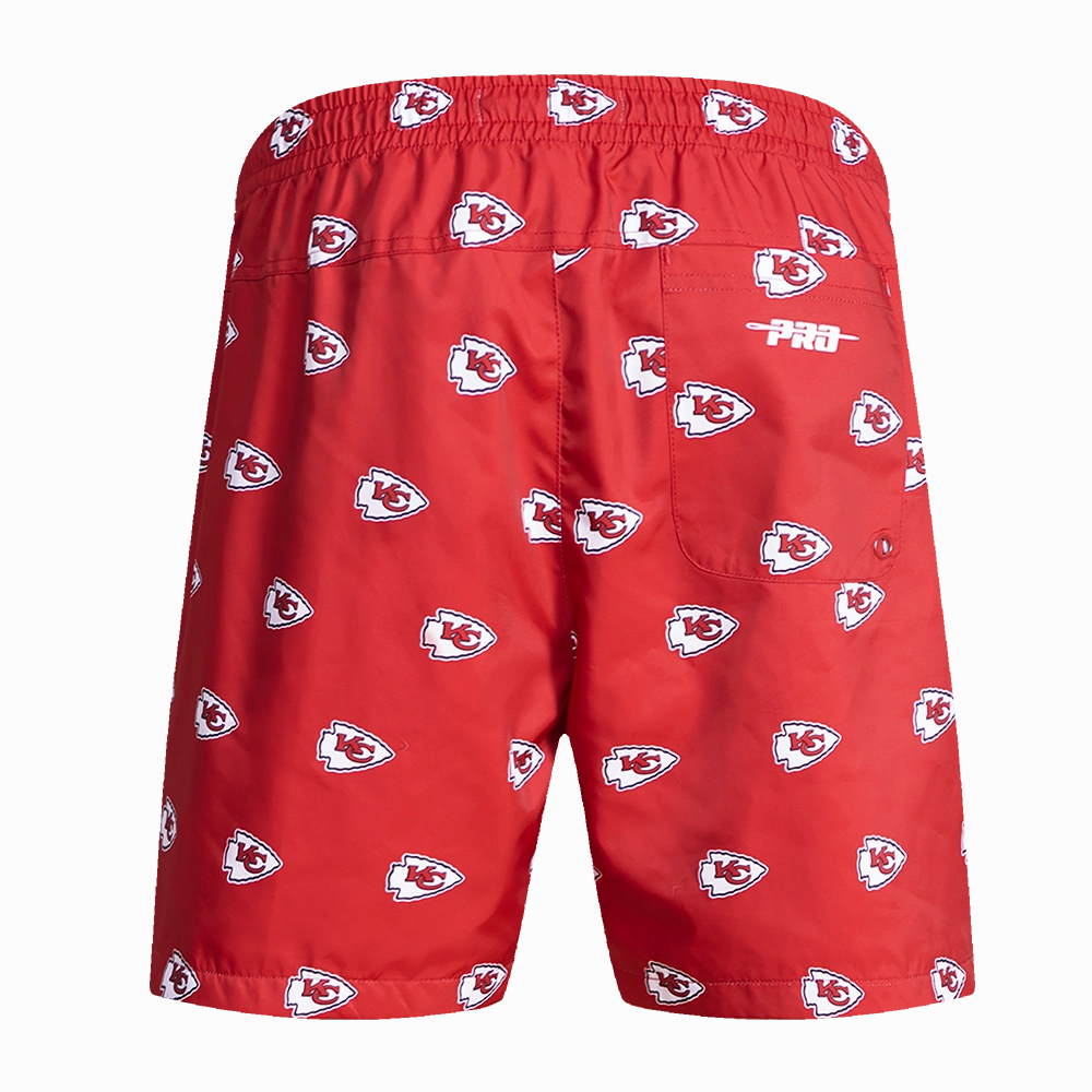 NFL KANSAS CITY CHIEFS AOP MEN'S MINI LOGO WOVEN SHORT (2KC)