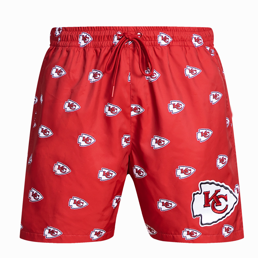 NFL KANSAS CITY CHIEFS AOP MEN'S MINI LOGO WOVEN SHORT (2KC)
