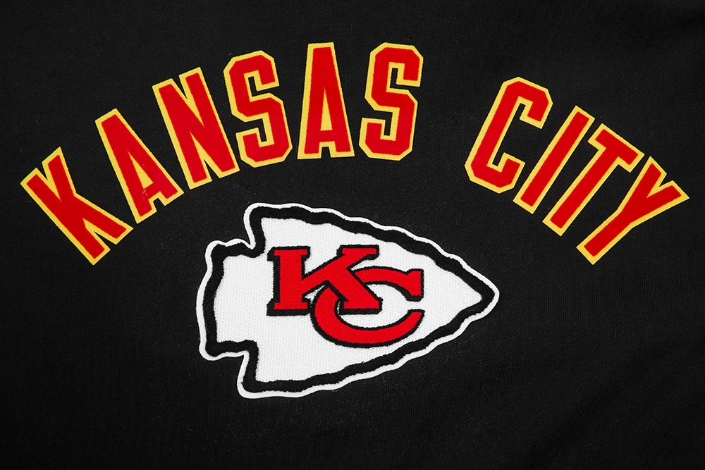 NFL KANSAS CITY CHIEFS CLASSIC BRISTLE MEN'S CREWNECK (BLACK)